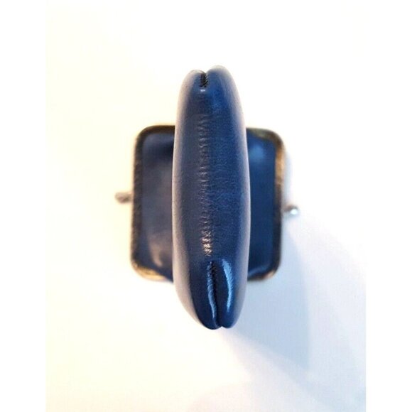 Eyeglasses Sunglasses Reading Glasses Case Kiss Clasp 7 x 4 in Vegan Leather Vtg - Picture 6 of 10